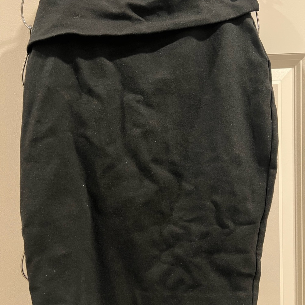 Express Black Asymmetrical Skirt